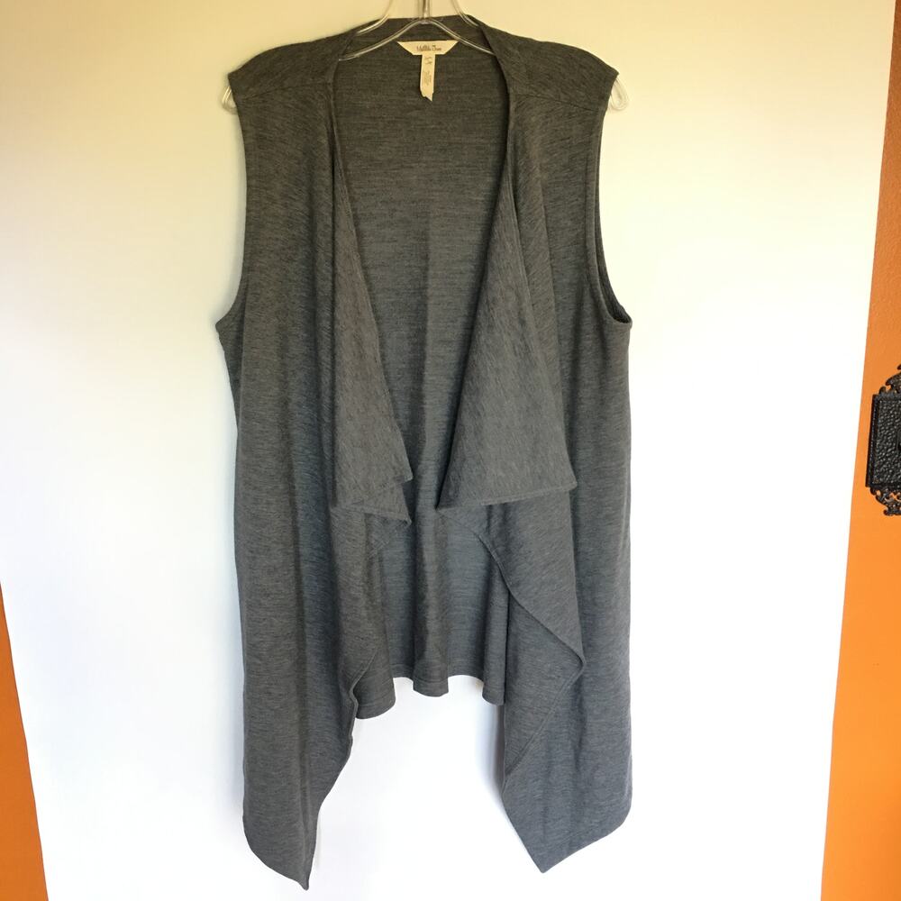 Matilda Jane Count It Out gray waterfall vest (Size L) - Picture 5 of 11